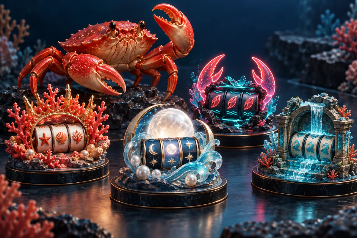 Fictional Crabwin Casino interface case study artwork
